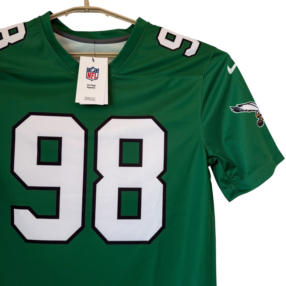 Nike Jalen Carter Philadelphia Eagles Jersey‎ Medium Green NFL 98 NEW 94NM-86F - Picture 6 of 14